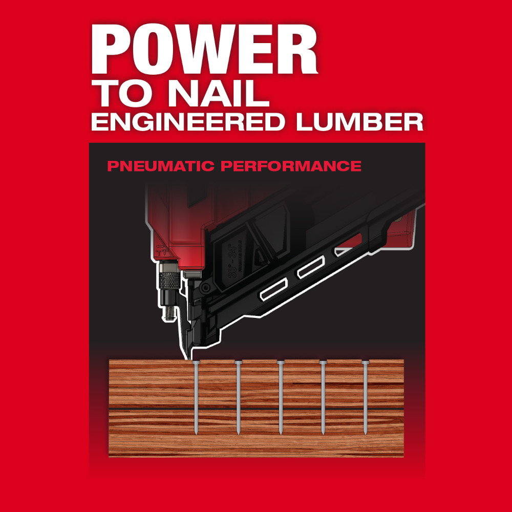 Milwaukee M18 FUEL 30 Degree Framing Nailer Kit from GME Supply